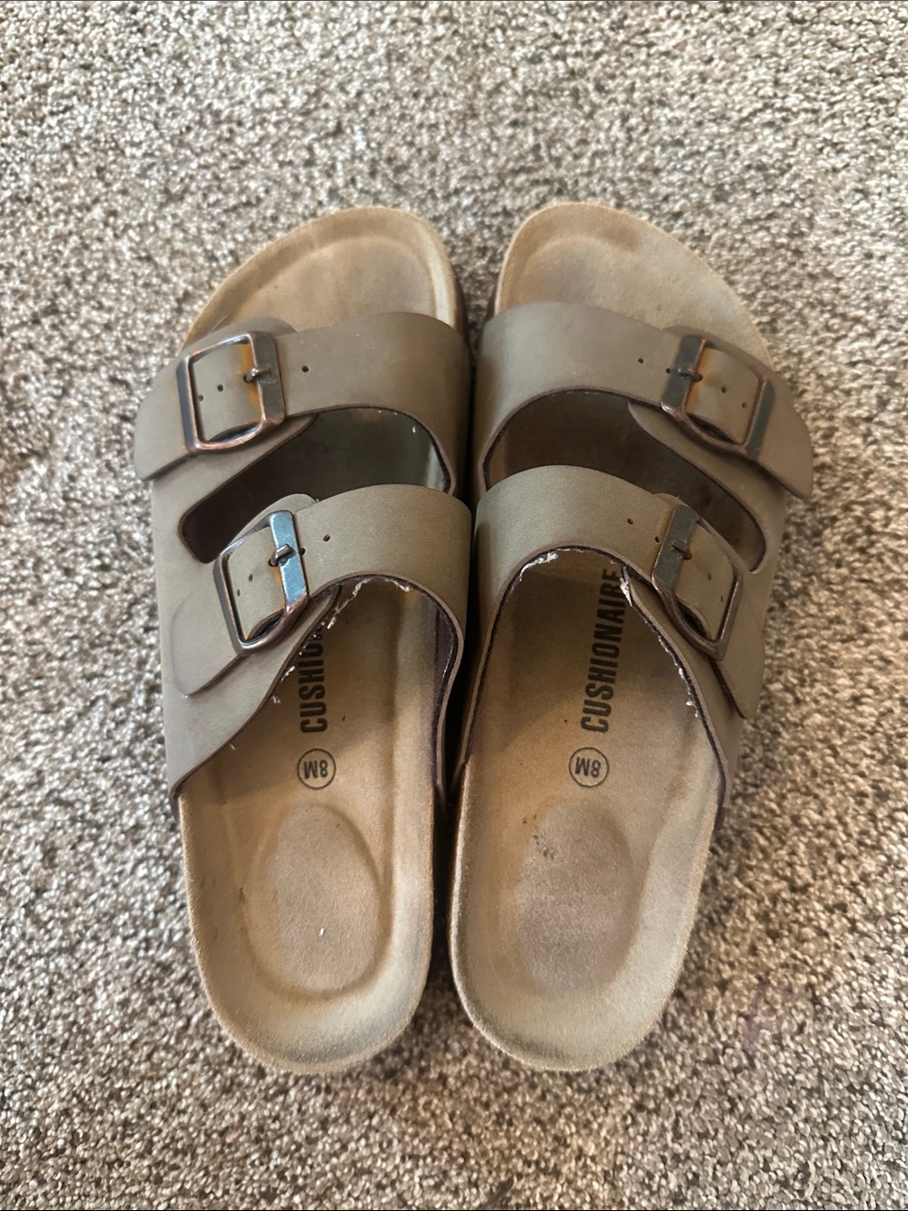Cushionaire Sandals, size 8